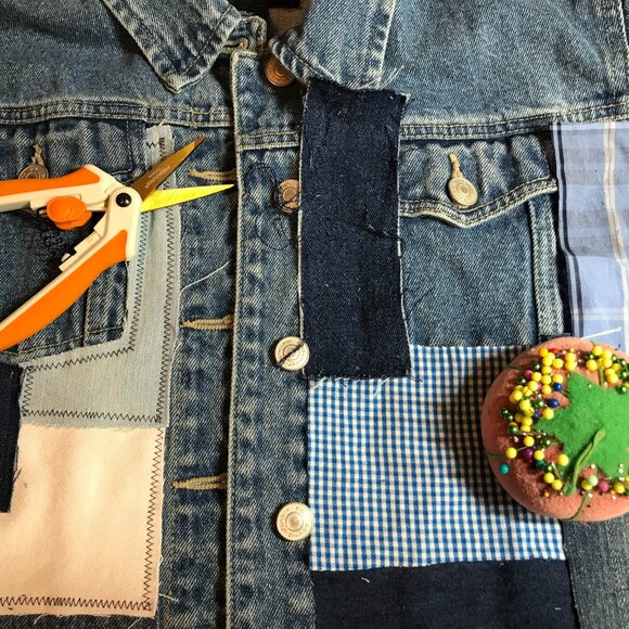 Patchwork, Bleaching, Painting, Stitching, Splicing = MY UPCYCLING LIFE! - Picture 4 of 16